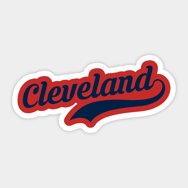 Cleveland baseball Sticker by Sloop